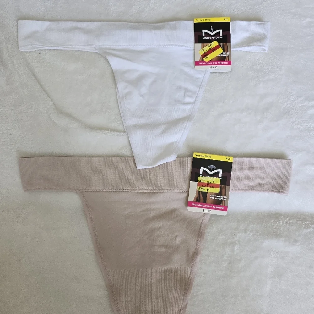 NWT Bundle Of 6 Maidenform Thongs Size Medium